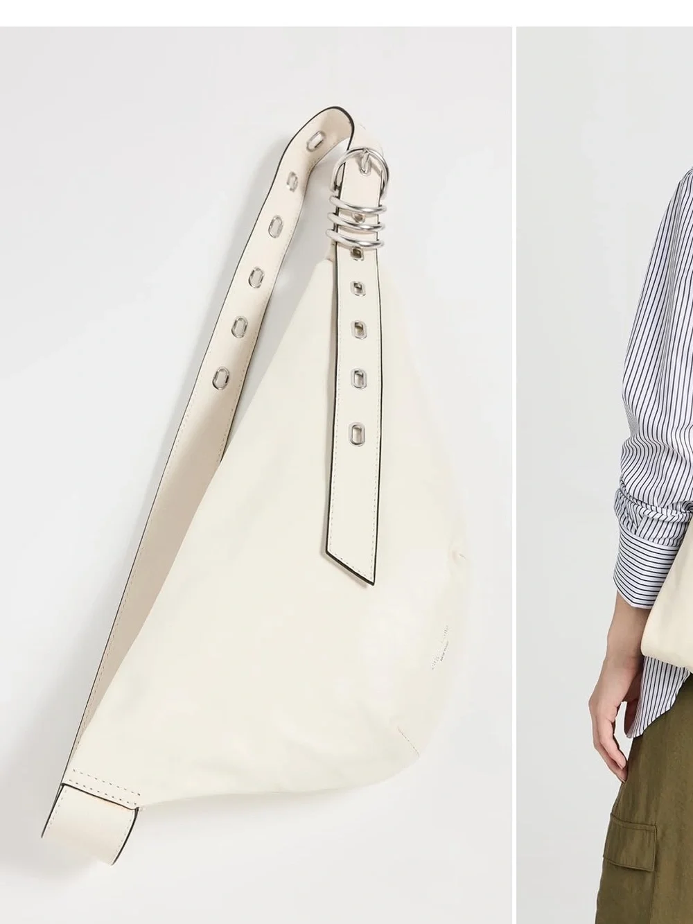rag & bone
Petra Sling Bag in Antique White Leather - Picture 6 of 8